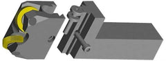 Dorian Tool - 3-1/4 Inch Long x 3/4 Inch Wide x 2 Inch High Knurl Holder Shank - Modular, Square Shank, Bump Knurler, Straddle Knurler - Exact Tool & Supply