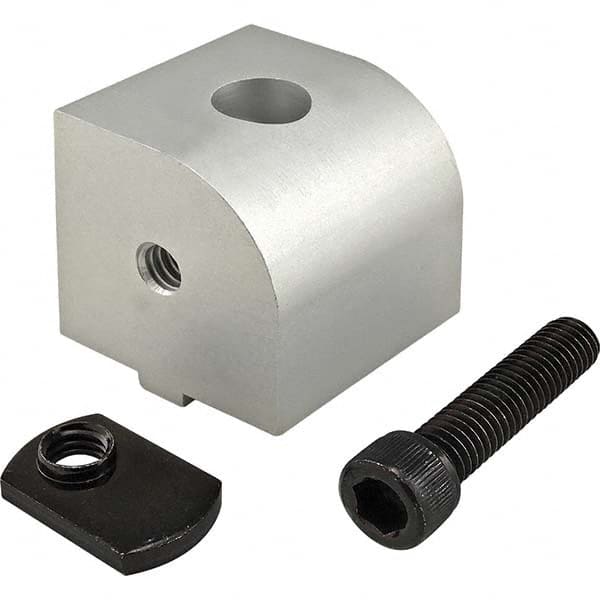 80/20 Inc. - 1-1/2" Wide x 1-1/2" High x 1-1/2" Long Open Shelving 90 Degree Pivot Nub - Exact Tool & Supply