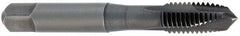 Cleveland - 1/2-13, 3 Flute, Oxide Finish, High Speed Steel Spiral Point Tap - Plug Chamfer, Right Hand Thread, 2B Class of Fit, Series 1011BO - Exact Tool & Supply