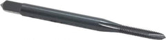 OSG - #2-56 UNC, 2 Flute, Oxide Finish, High Speed Steel Spiral Point Tap - Plug Chamfer, Right Hand Thread, 1-3/4" OAL, 7/16" Thread Length, 0.141" Shank Diam, Series 105 - Exact Tool & Supply