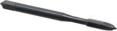 OSG - #10-32 UNF, 2 Flute, Oxide Finish, High Speed Steel Spiral Point Tap - Plug Chamfer, Right Hand Thread, 2-3/8" OAL, 7/8" Thread Length, 0.194" Shank Diam, 2B Class of Fit, Series 105 - Exact Tool & Supply