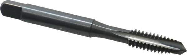 OSG - 1/4-20 UNC, 3 Flute, Oxide Finish, High Speed Steel Spiral Point Tap - Plug Chamfer, Right Hand Thread, 2-1/2" OAL, 1" Thread Length, 0.255" Shank Diam, 3B Class of Fit, Series 105 - Exact Tool & Supply