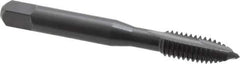 OSG - 5/16-18 UNC, 2 Flute, Oxide Finish, High Speed Steel Spiral Point Tap - Plug Chamfer, Right Hand Thread, 2-23/32" OAL, 1-1/8" Thread Length, 0.318" Shank Diam, 3B Class of Fit, Series 105 - Exact Tool & Supply