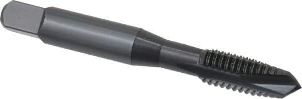 OSG - 3/8-16 UNC, 3 Flute, Oxide Finish, High Speed Steel Spiral Point Tap - Plug Chamfer, Right Hand Thread, 2-15/16" OAL, 1-1/4" Thread Length, 0.381" Shank Diam, 3B Class of Fit, Series 105 - Exact Tool & Supply