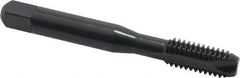 OSG - 5/16-18 UNC, 2 Flute, Oxide Finish, High Speed Steel Spiral Point Tap - Bottoming Chamfer, Right Hand Thread, 2-23/32" OAL, 1-1/8" Thread Length, 0.318" Shank Diam, 3B Class of Fit, Series 105B - Exact Tool & Supply