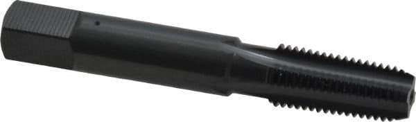 OSG - 1/16-27 NPT Thread, 4 Flute Standard Pipe Tap - 2-1/8" OAL, 11/16" Thread Length, 5/16" Shank Diam, Oxide Finish, High Speed Steel - Exact Tool & Supply