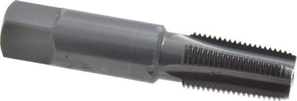 OSG - 1/8-27 NPT Thread, 4 Flute Standard Pipe Tap - 2-1/8" OAL, 3/4" Thread Length, 7/16" Shank Diam, Oxide Finish, High Speed Steel - Exact Tool & Supply