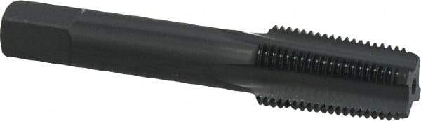 OSG - 1/8-27 NPT Thread, 4 Flute Standard Pipe Tap - 2-1/8" OAL, 3/4" Thread Length, 5/16" Shank Diam, Oxide Finish, High Speed Steel - Exact Tool & Supply