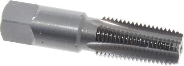 OSG - 1/4-18 NPT Thread, 4 Flute Standard Pipe Tap - 2-7/16" OAL, 1-1/16" Thread Length, 9/16" Shank Diam, Oxide Finish, High Speed Steel - Exact Tool & Supply
