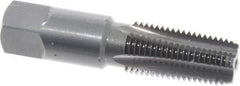 OSG - 1/4-18 NPT Thread, 4 Flute Standard Pipe Tap - 2-7/16" OAL, 1-1/16" Thread Length, 9/16" Shank Diam, Oxide Finish, High Speed Steel - Exact Tool & Supply