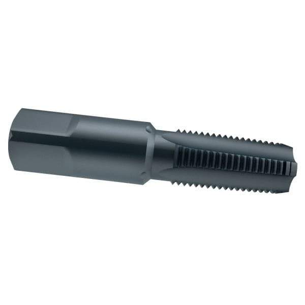 OSG - 3/8-18 NPT Thread, 4 Flute Standard Pipe Tap - 2-9/16" OAL, 1-1/16" Thread Length, 0.7" Shank Diam, Oxide Finish, High Speed Steel - Exact Tool & Supply