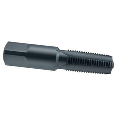 OSG - 3/8-18 NPT Thread, 4 Flute Standard Pipe Tap - 2-9/16" OAL, 1-1/16" Thread Length, 0.7" Shank Diam, Oxide Finish, High Speed Steel - Exact Tool & Supply