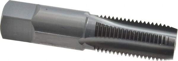 OSG - 1/4-18 NPS Thread, 4 Flute Standard Pipe Tap - 2-7/16" OAL, 1-1/16" Thread Length, 9/16" Shank Diam, Oxide Finish, High Speed Steel - Exact Tool & Supply