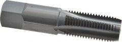 OSG - 1/4-18 NPS Thread, 4 Flute Standard Pipe Tap - 2-7/16" OAL, 1-1/16" Thread Length, 9/16" Shank Diam, Oxide Finish, High Speed Steel - Exact Tool & Supply