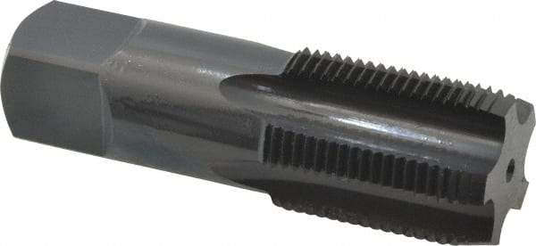 OSG - 3/4-14 NPS Thread, 5 Flute Standard Pipe Tap - 3-1/4" OAL, 1-3/8" Thread Length, 29/32" Shank Diam, Oxide Finish, High Speed Steel - Exact Tool & Supply