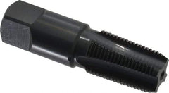 OSG - 3/8-18 NPTF Thread, 4 Flute Standard Pipe Tap - 2-9/16" OAL, 1-1/16" Thread Length, 0.7" Shank Diam, Oxide Finish, High Speed Steel - Exact Tool & Supply