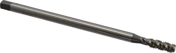 OSG - 5/16-18 UNC 3 Flute H3 Bright Finish High Speed Steel Spiral Flute Extension Tap - Bottoming Chamfer, 6" OAL, 3B Class of Fit - Exact Tool & Supply