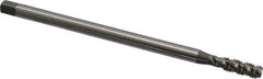 OSG - 5/16-18 UNC 3 Flute H3 Bright Finish High Speed Steel Spiral Flute Extension Tap - Bottoming Chamfer, 6" OAL, 3B Class of Fit - Exact Tool & Supply