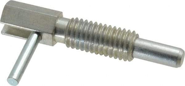 Gibraltar - 1/2-13, 1.1" Thread Length, 0.31" Plunger Diam, 1 Lb Init to 5 Lb Final End Force, Steel Locking L Handle Plunger - 2.11" Body Length, 1-1/4" Length Under Head, Locking Element, 3/4" Plunger Projection - Exact Tool & Supply