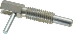 Gibraltar - 1/2-13, 1.1" Thread Length, 0.31" Plunger Diam, 1 Lb Init to 5 Lb Final End Force, Steel Locking L Handle Plunger - 2.11" Body Length, 1-1/4" Length Under Head, Locking Element, 3/4" Plunger Projection - Exact Tool & Supply