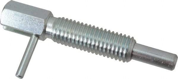 Gibraltar - 5/8-11, 1.82" Thread Length, 0.38" Plunger Diam, 1 Lb Init to 5 Lb Final End Force, Steel Locking L Handle Plunger - 3.05" Body Length, 2" Length Under Head, 1" Plunger Projection - Exact Tool & Supply