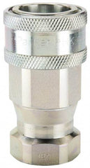 Parker - 3/4-16 SAE Steel Hydraulic Hose O-Ring Boss Coupler & Female Fitting - 4,000 psi - Exact Tool & Supply