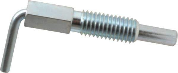Gibraltar - 1/2-13, 1.1" Thread Length, 0.31" Plunger Diam, 1 Lb Init to 5 Lb Final End Force, Steel L Handle Plunger - 2.11" Body Length, 1-1/4" Length Under Head, 3/4" Plunger Projection - Exact Tool & Supply