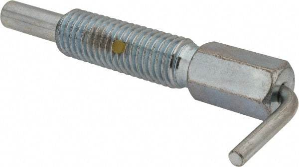 Gibraltar - 5/8-11, 1.82" Thread Length, 0.38" Plunger Diam, 1 Lb Init to 5 Lb Final End Force, Steel L Handle Plunger - 3.05" Body Length, 2" Length Under Head, Locking Element, 1" Plunger Projection - Exact Tool & Supply