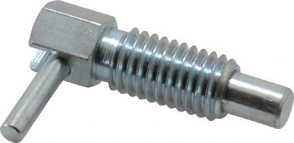 Gibraltar - 1/2-13, 0.85" Thread Length, 0.31" Plunger Diam, 0.5 Lb Init to 2 Lb Final End Force, Steel L Handle Plunger - 1-1/2" Body Length, 1" Length Under Head, 0.4" Plunger Projection - Exact Tool & Supply