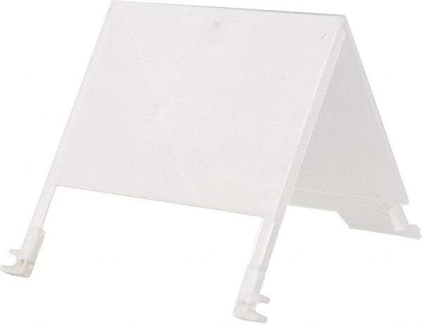 Quantum Storage - 5" Wide x 3" High, Clear Bin Label Holder - Use with Quantum Storage Systems - Stack Nest Totes - Exact Tool & Supply