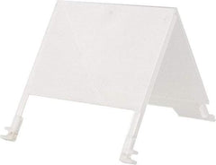 Quantum Storage - 5" Wide x 3" High, Clear Bin Label Holder - Use with Quantum Storage Systems - Stack Nest Totes - Exact Tool & Supply