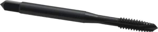 OSG - #10-24 UNC, 3 Flute, Oxide Finish, Vanadium High Speed Steel Spiral Point Tap - Plug Chamfer, Right Hand Thread, 2-3/8" OAL, 7/8" Thread Length, 0.194" Shank Diam, 2B/3B Class of Fit, Series 300 - Exact Tool & Supply