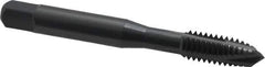 OSG - 5/16-18 UNC, 3 Flute, Oxide Finish, Vanadium High Speed Steel Spiral Point Tap - Plug Chamfer, Right Hand Thread, 2-23/32" OAL, 1-1/8" Thread Length, 0.318" Shank Diam, 3B Class of Fit, Series 300 - Exact Tool & Supply