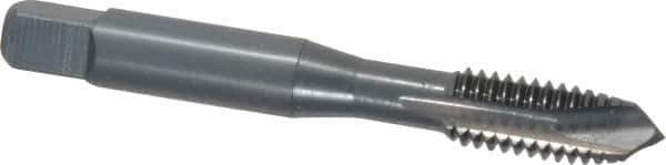 OSG - 3/8-16 UNC, 3 Flute, Oxide Finish, Vanadium High Speed Steel Spiral Point Tap - Plug Chamfer, Right Hand Thread, 2-15/16" OAL, 1-1/4" Thread Length, 0.381" Shank Diam, 2B Class of Fit, Series 300 - Exact Tool & Supply
