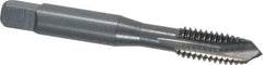OSG - 3/8-16 UNC, 3 Flute, Oxide Finish, Vanadium High Speed Steel Spiral Point Tap - Plug Chamfer, Right Hand Thread, 2-15/16" OAL, 1-1/4" Thread Length, 0.381" Shank Diam, 2B Class of Fit, Series 300 - Exact Tool & Supply