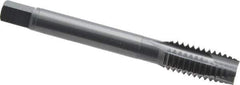 OSG - 7/16-14 UNC, 3 Flute, Oxide Finish, Vanadium High Speed Steel Spiral Point Tap - Plug Chamfer, Right Hand Thread, 3-5/32" OAL, 1-7/16" Thread Length, 0.323" Shank Diam, Series 300 - Exact Tool & Supply