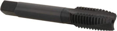 OSG - 5/8-11 UNC, 3 Flute, Oxide Finish, Vanadium High Speed Steel Spiral Point Tap - Plug Chamfer, Right Hand Thread, 3-13/16" OAL, 1-13/16" Thread Length, 0.48" Shank Diam, 2B Class of Fit, Series 300 - Exact Tool & Supply