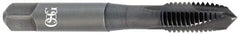 OSG - 5/16-24 UNF, H3, 3 Flutes, Plug Chamfer, Oxide Finish, Powdered Metal Spiral Point STI Tap - 2-23/32" OAL, 0.318" Shank Diam, 1-1/8" Thread Length, 0.238" Square Size, Series 314 - Exact Tool & Supply