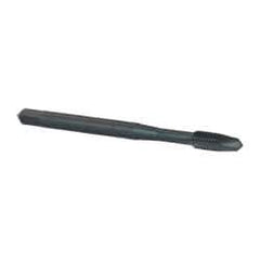 OSG - #4-40 UNC, H2, 2 Flutes, Plug Chamfer, Oxide Finish, Vanadium High Speed Steel Spiral Point STI Tap - 1-7/8" OAL, 0.141" Shank Diam, 9/16" Thread Length, 0.11" Square Size, Series 301 - Exact Tool & Supply