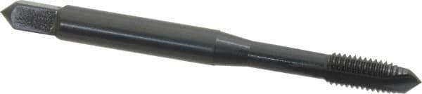 OSG - #8-32 UNC, H2, 3 Flutes, Plug Chamfer, Oxide Finish, Vanadium High Speed Steel Spiral Point STI Tap - 2-1/8" OAL, 0.168" Shank Diam, 3/4" Thread Length, 0.131" Square Size, Series 301 - Exact Tool & Supply
