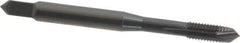 OSG - #8-32 UNC, H3, 3 Flutes, Plug Chamfer, Oxide Finish, Vanadium High Speed Steel Spiral Point STI Tap - 2-1/8" OAL, 0.168" Shank Diam, 3/4" Thread Length, 0.131" Square Size, Series 301 - Exact Tool & Supply