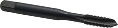OSG - #10-32 UNF, H2, 3 Flutes, Plug Chamfer, Oxide Finish, Vanadium High Speed Steel Spiral Point STI Tap - 2-3/8" OAL, 0.194" Shank Diam, 7/8" Thread Length, 0.152" Square Size, Series 301 - Exact Tool & Supply
