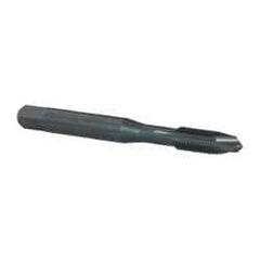 OSG - #10-32 UNF, H3, 3 Flutes, Plug Chamfer, Oxide Finish, Vanadium High Speed Steel Spiral Point STI Tap - 2-1/2" OAL, 0.255" Shank Diam, 1" Thread Length, 0.191" Square Size, 3B Class of Fit, Series 301 - Exact Tool & Supply