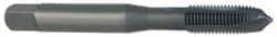 OSG - 1/4-28 UNF, H2, 3 Flutes, Plug Chamfer, Oxide Finish, Vanadium High Speed Steel Spiral Point STI Tap - 2-1/2" OAL, 0.255" Shank Diam, 1" Thread Length, 0.191" Square Size, Series 301 - Exact Tool & Supply