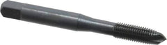 OSG - 1/4-28 UNF, H3, 3 Flutes, Plug Chamfer, Oxide Finish, Vanadium High Speed Steel Spiral Point STI Tap - 2-1/2" OAL, 0.255" Shank Diam, 1" Thread Length, 0.191" Square Size, Series 301 - Exact Tool & Supply