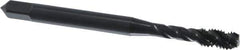 OSG - #10-32 UNF 3 Flute Modified Bottoming Spiral Flute Tap - Vanadium High Speed Steel, Oxide Finish, 2-3/8" OAL, Right Hand Flute, Right Hand Thread, Oversize, H5, Series 303 - Exact Tool & Supply