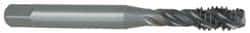OSG - #4-40 UNC 2 Flute Bottoming Spiral Flute Tap - Vanadium High Speed Steel, Oxide Finish, 1-7/8" OAL, Right Hand Flute, Right Hand Thread, H5, Series 303 - Exact Tool & Supply