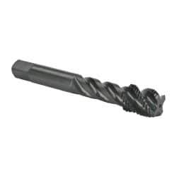 OSG - 9/16-18 UNF 4 Flute Modified Bottoming Spiral Flute Tap - Vanadium High Speed Steel, Oxide Finish, 3-19/32" OAL, Right Hand Flute, Right Hand Thread, H3, Series 303 - Exact Tool & Supply