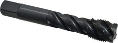 OSG - 3/4-16 UNF 4 Flute 3B Modified Bottoming Spiral Flute Tap - Vanadium High Speed Steel, Oxide Finish, 4-1/4" OAL, Right Hand Flute, Right Hand Thread, H3, Series 303 - Exact Tool & Supply