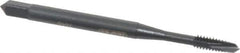 OSG - #4-40 UNC, 2 Flute, Oxide Finish, Powdered Metal Spiral Point Tap - Plug Chamfer, Right Hand Thread, 1-7/8" OAL, 9/16" Thread Length, 0.141" Shank Diam, Series 312 - Exact Tool & Supply